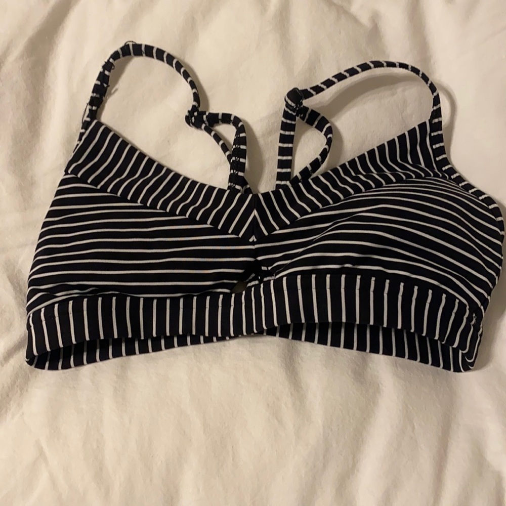striped lululemon bra
